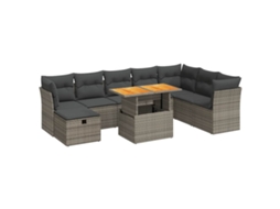 Garden Sofa Set, Garden Sofa Sets Vidaxl Cinzeto Rattan / Vime (n/a)