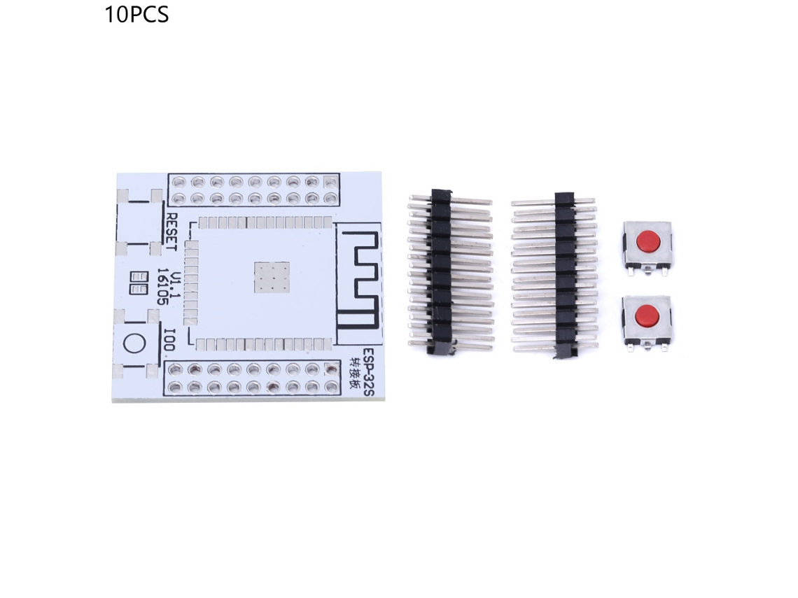 10 Conjuntos Placa Adaptadora Diy Componente Eletrônico 2.54mm Espaçamento Pinos