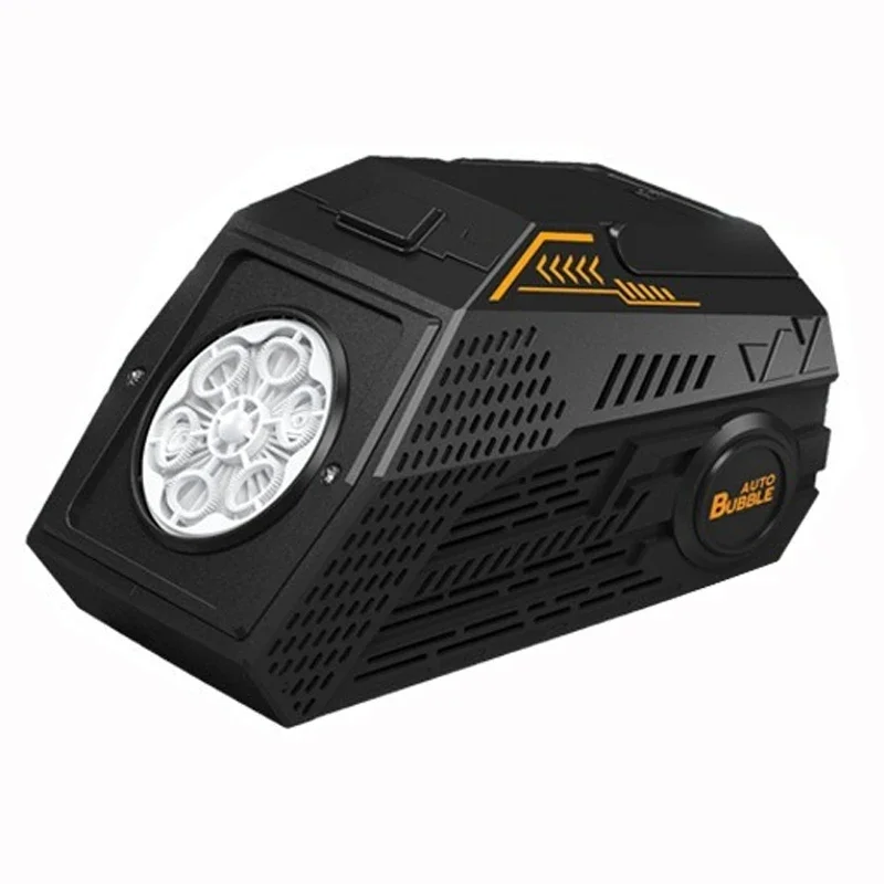 Máquina de Bolhas Elétrica com Luzes, Jogo para Festas Ao Ar Livre, Presente para Crianças MDUG (preta)