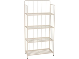 Estanteria Plegable 58x45x118,5 Cm Blanca IPAE-PROGARDEN