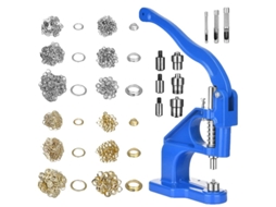 Kit De Ferramentas Para Ilhós, Material De Aço, Uso Versátil, Azul