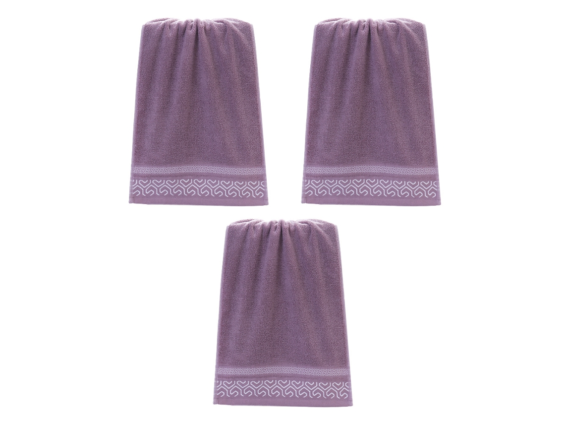 Toalha Kofihety Absorvente Algodão Roxo (33x73)