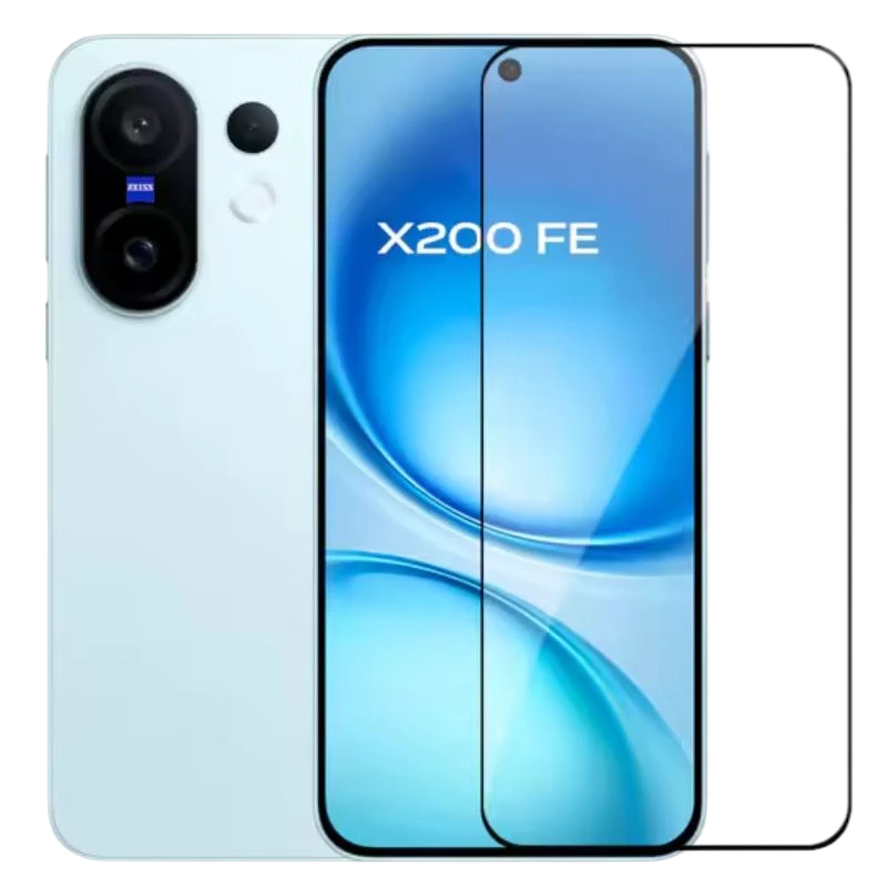 Pacote com 2 Protetores de Vidro Temperado CROCOCASE para Vivo X200 Fe Full Screen 3D