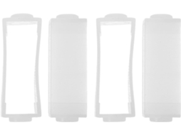Conjunto De 4 Peças Acessórios Para Suporte Chuveiro, Incluindo Bucha Plástica Deslizante Para Tubo De Chuveiro Banheiro