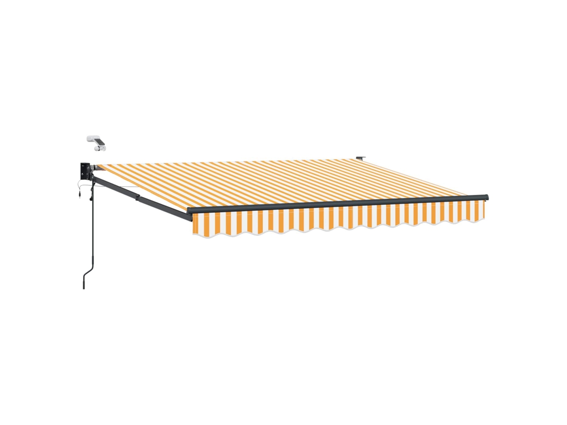 Conjunto 1 Toldo Elétrico Vidaxl Amarelo Poliéster (3 X 2,5 M)