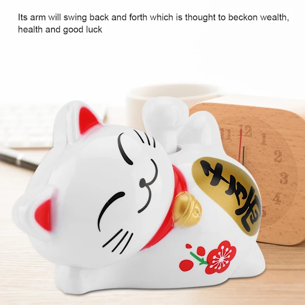 /ea/decoração de Gato da Sorte com Energia Solar para Carro BRILVIBERA