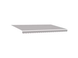 Toldo Manual Retrátil Com Led Cinza Claro Vidaxl Cinzento Claro Poliéster (500 X 300 Cm)