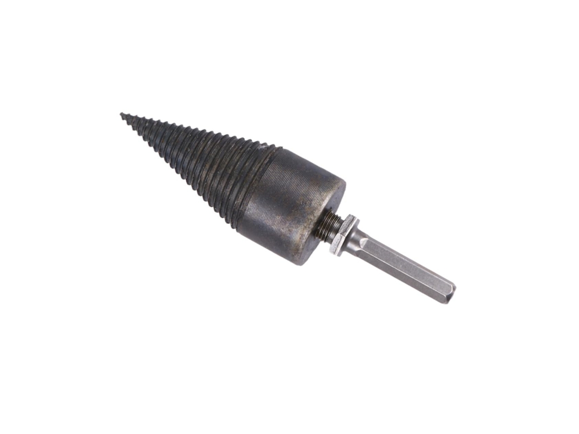 Broca Hexagonal Inoomp para Rachar Lenha, Feita de Metal e Antiderrapante, para Furadeiras. Fácil de Montar e com Cabo CHABERLU