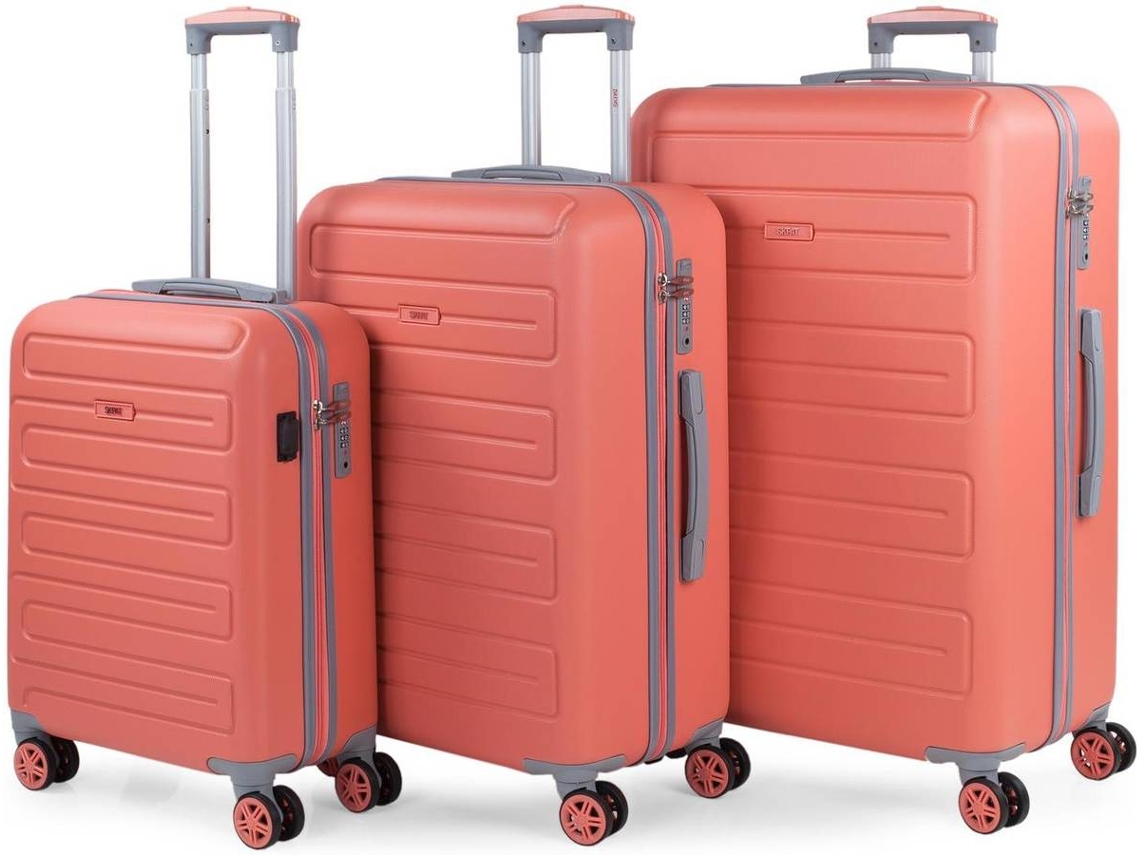 Conjunto de 3 Malas de Viagem SKPAT ABS Laranja