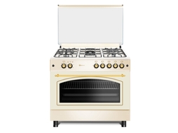 Fogão a Gás SOLTHERMIC Rustic Cream 90X60 Forno Panorâmico F9L50G2-C