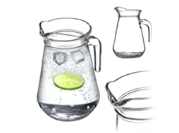 Jarra De Vidrio Para Agua, Bebidas, Jugo, Agua, Compota, Limonada, Jarra De 1,3 L Kadax