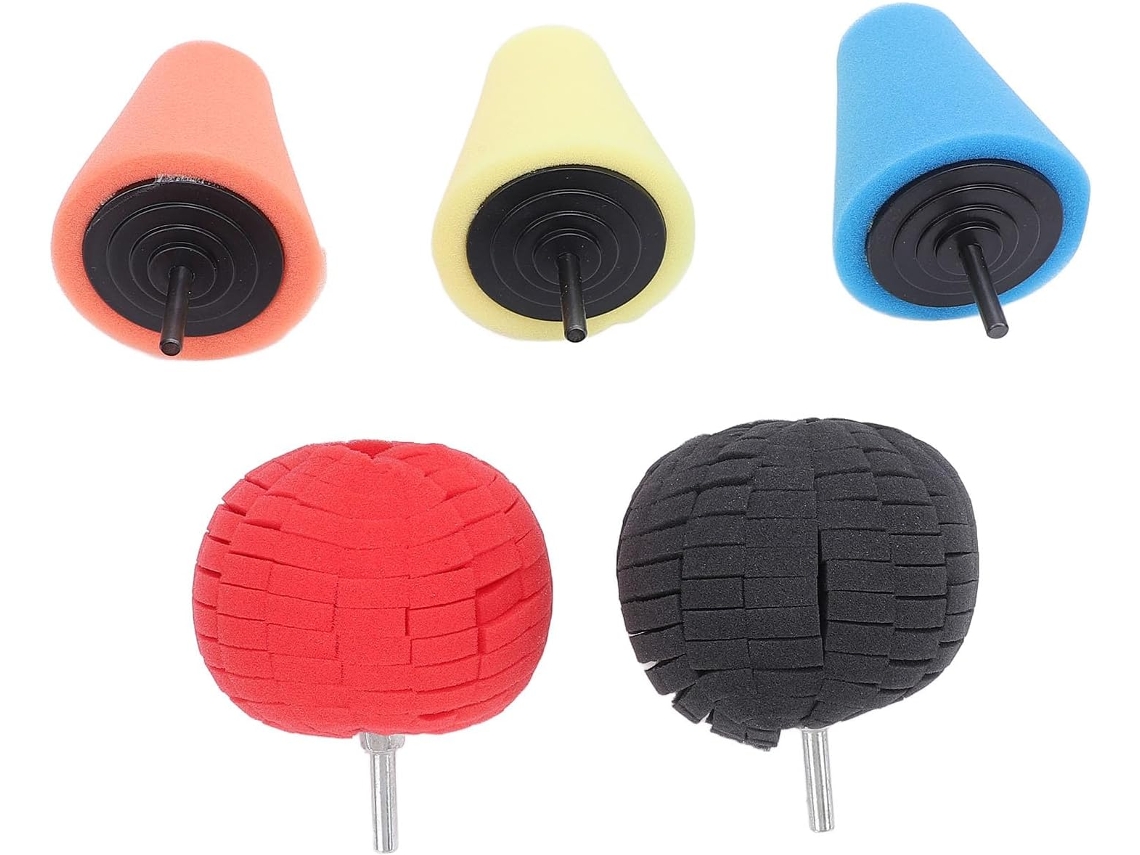 Kit De Bolas Espuma Para Polimento 4 Polegadas, Ferramenta Polir