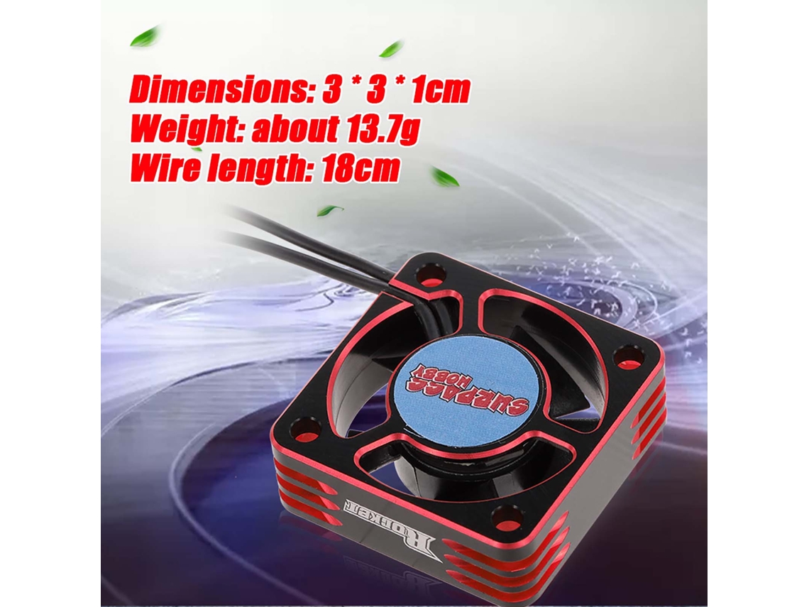 Ventilador De Resfriamento Surpass Hobby 5v 28000rmp Para Motor 540 Sensored Sensorless Carro Rc 1/10 Off-road