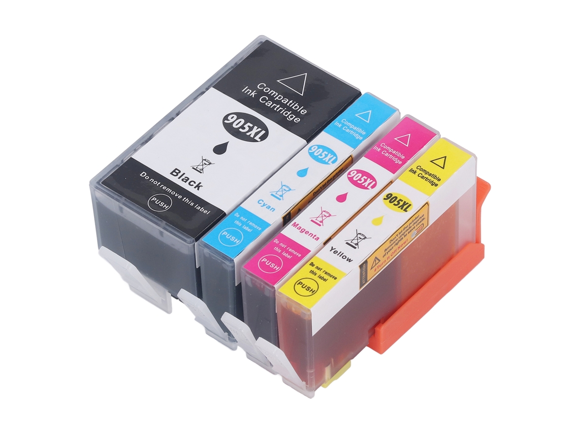 Cartucho de Tinta Pp Bk C M Y S/MARCA com Chip para Officejet Pro 6960 6970 com Saída Suave