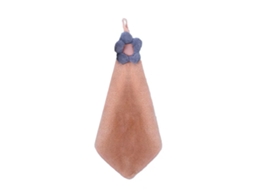 Toalha de Mão Suspensa, 30x30cm, Felpa, Coral, Absorvente, para Cozinha e Banheiro S/MARCA