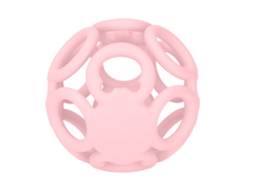 Mali bola Mordedor para Bebê Silicone Grau Alimentar Reduz Dor Textura Sensorial Rosa