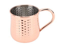 Caneca de Coquetel em Aço Inoxidável 304, Cerveja Martelada em Aço para Bares Domésticos e Entretenimento AQUAFORGE