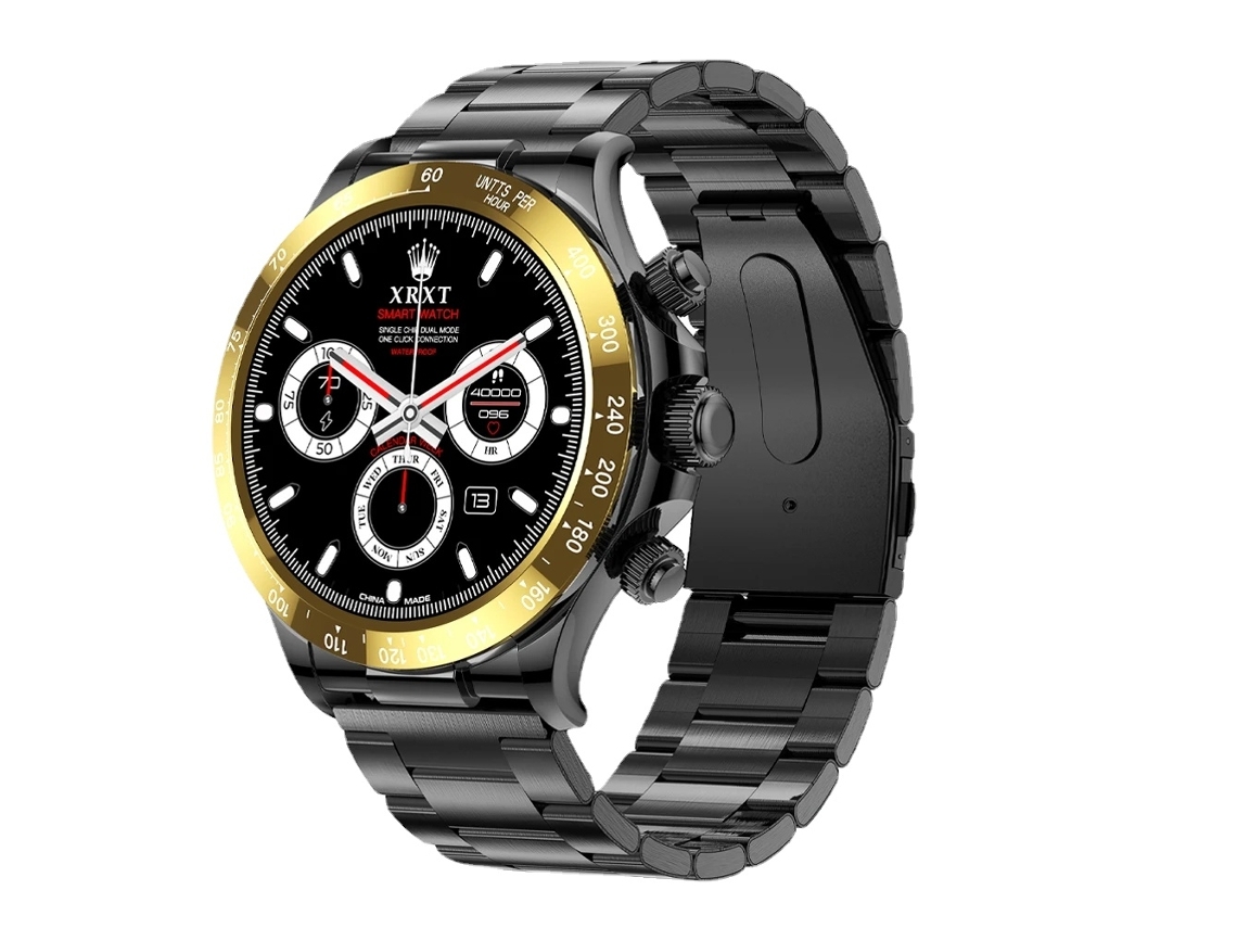 Relógio Inteligente Redondo Bluetooth Resposta Chamada Relógios Termômetro Esportes Gps Rota Rastreamento Smartwatch Masculino para Android I