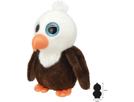 Peluche WILD PLANET Águia (15 x 18 x 25 cm - Poliéster)