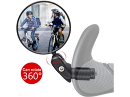 Espelho Retrovisor Para Bicicleta, 1 Espelho Universal Ajustável 360°, Espelho De Guidão Plano Rotativo, Espelho Para Bicicletas De Montanha Com Corri