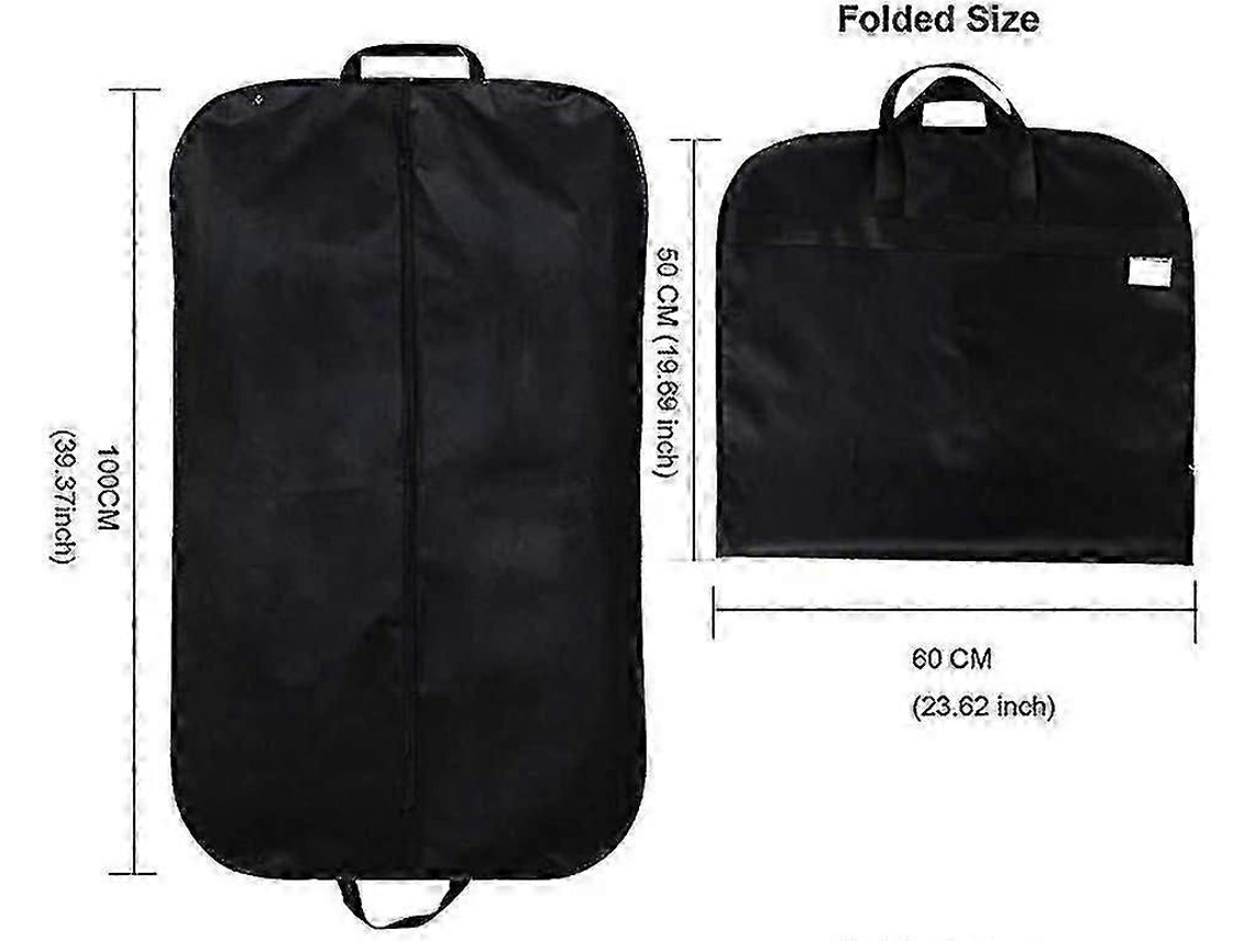Conjunto de 2 Capas para Roupas, Capa Dobrável de Viagem para Ternos 40 Polegadas, Capa Protetora para Roupas de 100* 60 Cm BRILVIBERA