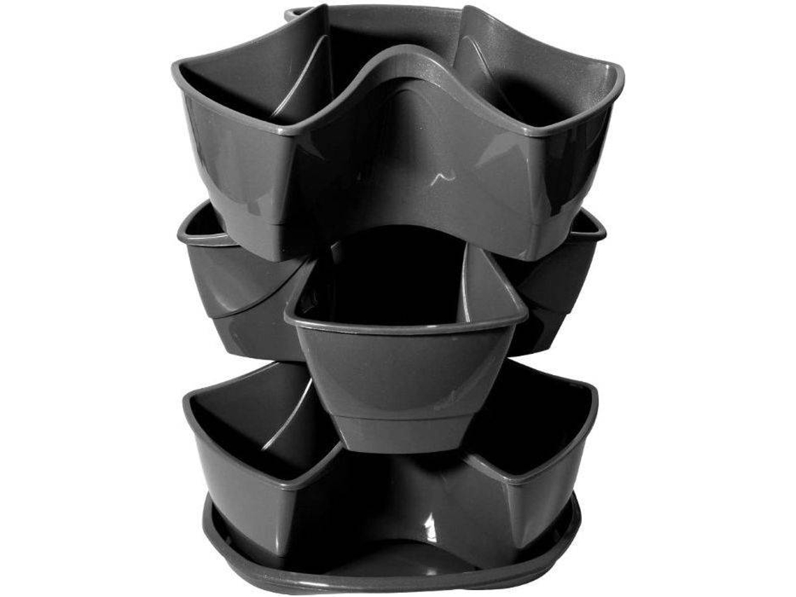 Vaso PROSPERPLAST Coubi Trio (Cinzento)
