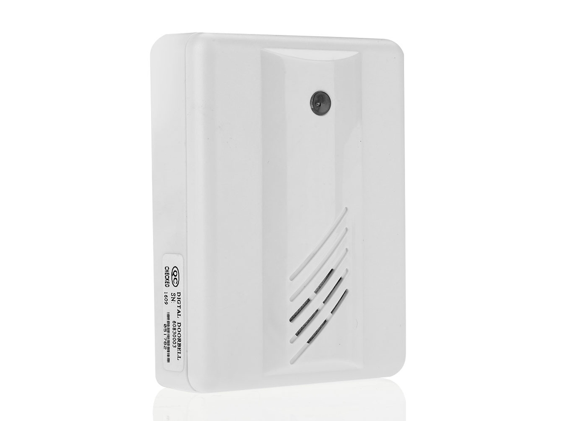 Lurelia Campainha Sem Fios Com Detector De Sensor De Movimento Pir E Receptor De Alarme, Sistema De Alarme De Parede