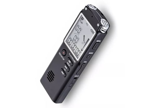 Gravador Profissional Áudio com Bateria Recarregável REC-PRO 220Mah e 8Gb Memória Interna