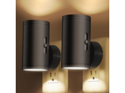 Luz Noturna Led De Tomada, Com Sensor Crepuscular, Luz Branca Suave 3000k, Dimerizável, Ideal Para Cozinha, Corredor E Quarto(pacote Com 2)