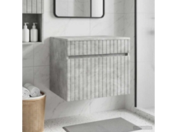 Vidaxl Gabinete De Banheiro Suspenso Cinzento Cimento