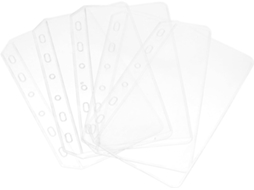 Pastas para Arquivos Supvox Com 6 furos, Bolsa de Armazenamento em PVC A7, 5 Peças para Organizar Documentos e Cadernos