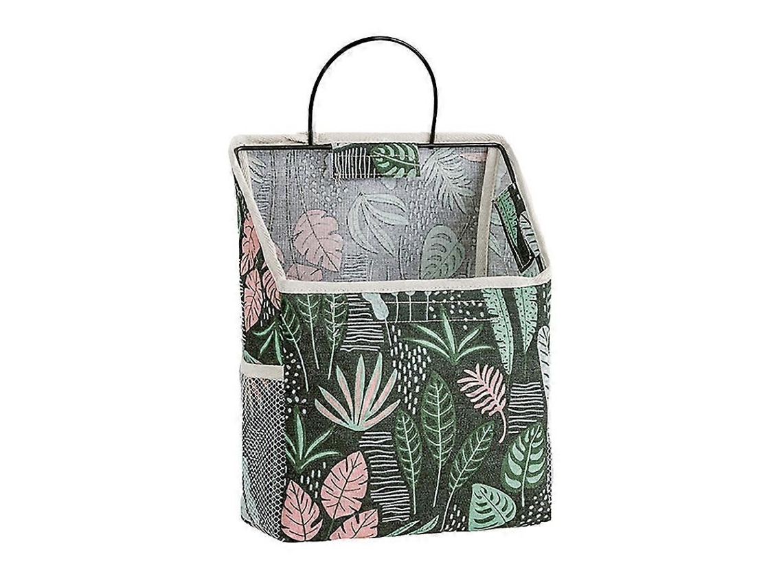 Bolsa De Parede Cinza Para Banheiro - Material De Algodão E Linho Com Gancho