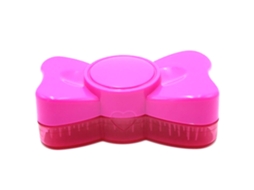 2026 pincel de Massagem Capilar Redondo de Plástico com Nó Bowknot Vermelho Rosa para Shampoo e Massagem Antiestática