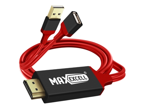 Cabo Usb Mhl Hdmi MAX EXCELL Vermelho