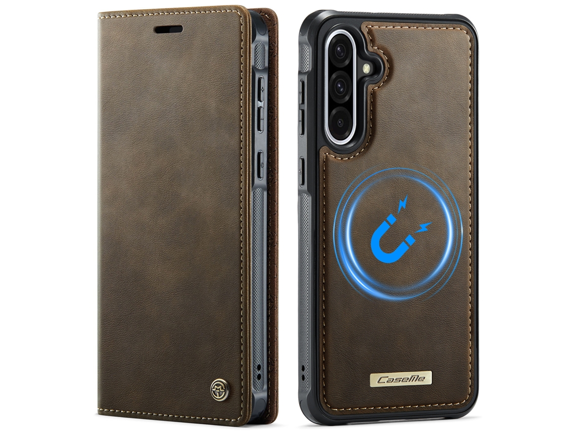Capa Para Celular Com Compartimento Para Cartão Sim, Capa De Couro Antifurto E Antifraude (2 Em 1)marrom - Iphone 16 E