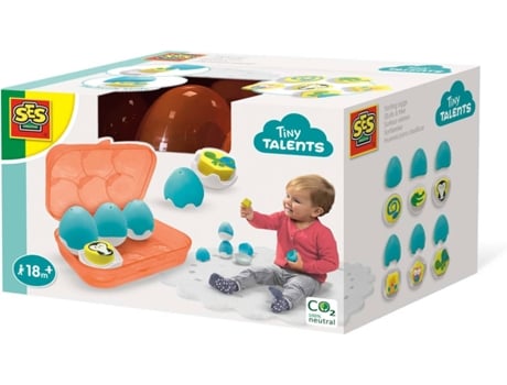 Jogo Didático IZIPLAY Conjunto de ovos (Idade Minima: 12 meses)