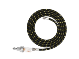Kit De Acessórios Profissionais Para Airbrush: Mangueira De 1,8m Nylon Tecido E Separador De Óleo-água Com Conexões 1/8"