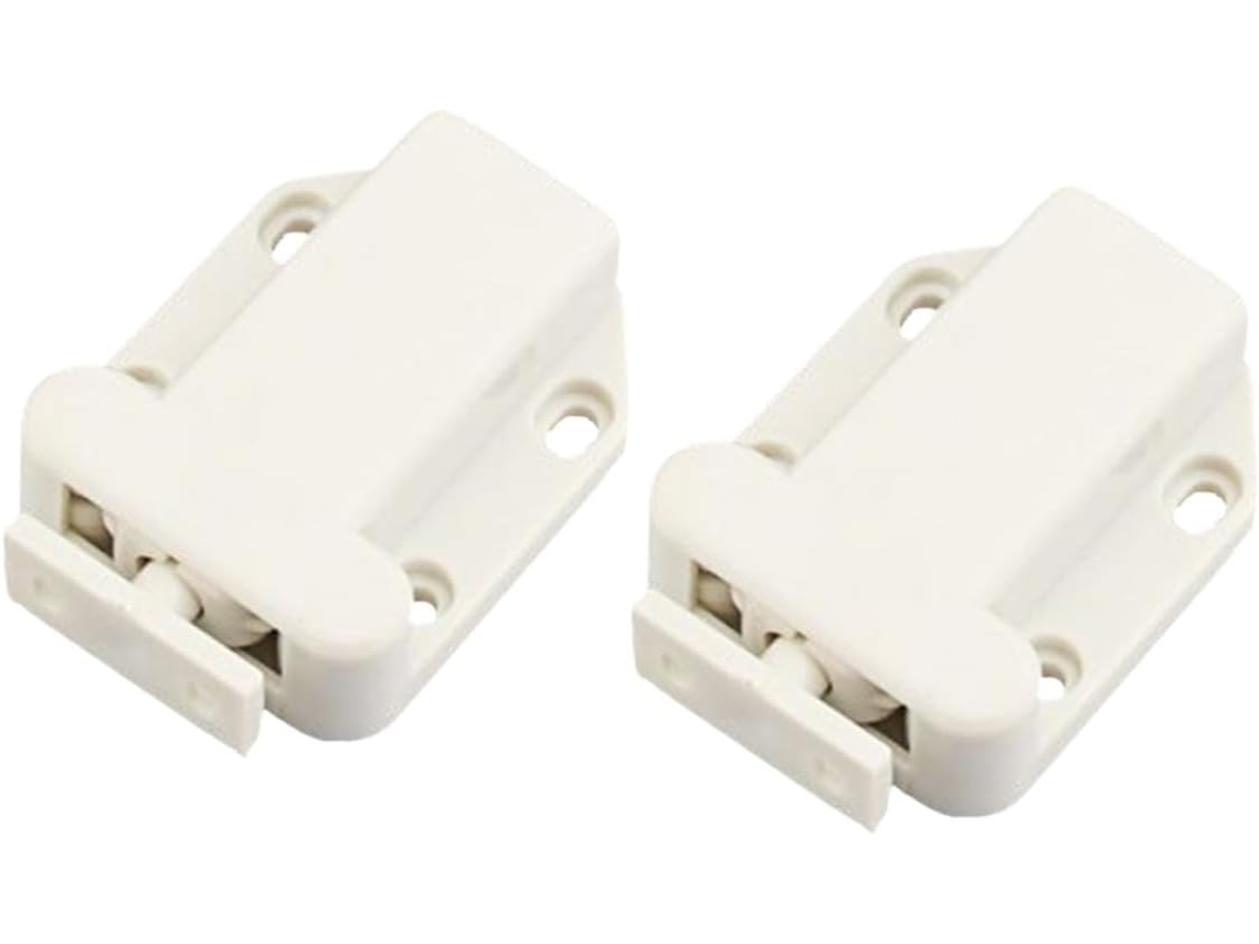 2 Peças De Fecho Pressão Com Trava Automática Para Portas E Gavetas