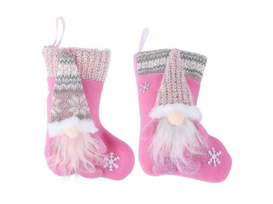 Conjunto De 2 Meias De Natal Decorativas Para Festas De Natal Em Famlia Com Porta Doces De Natal Hengjian