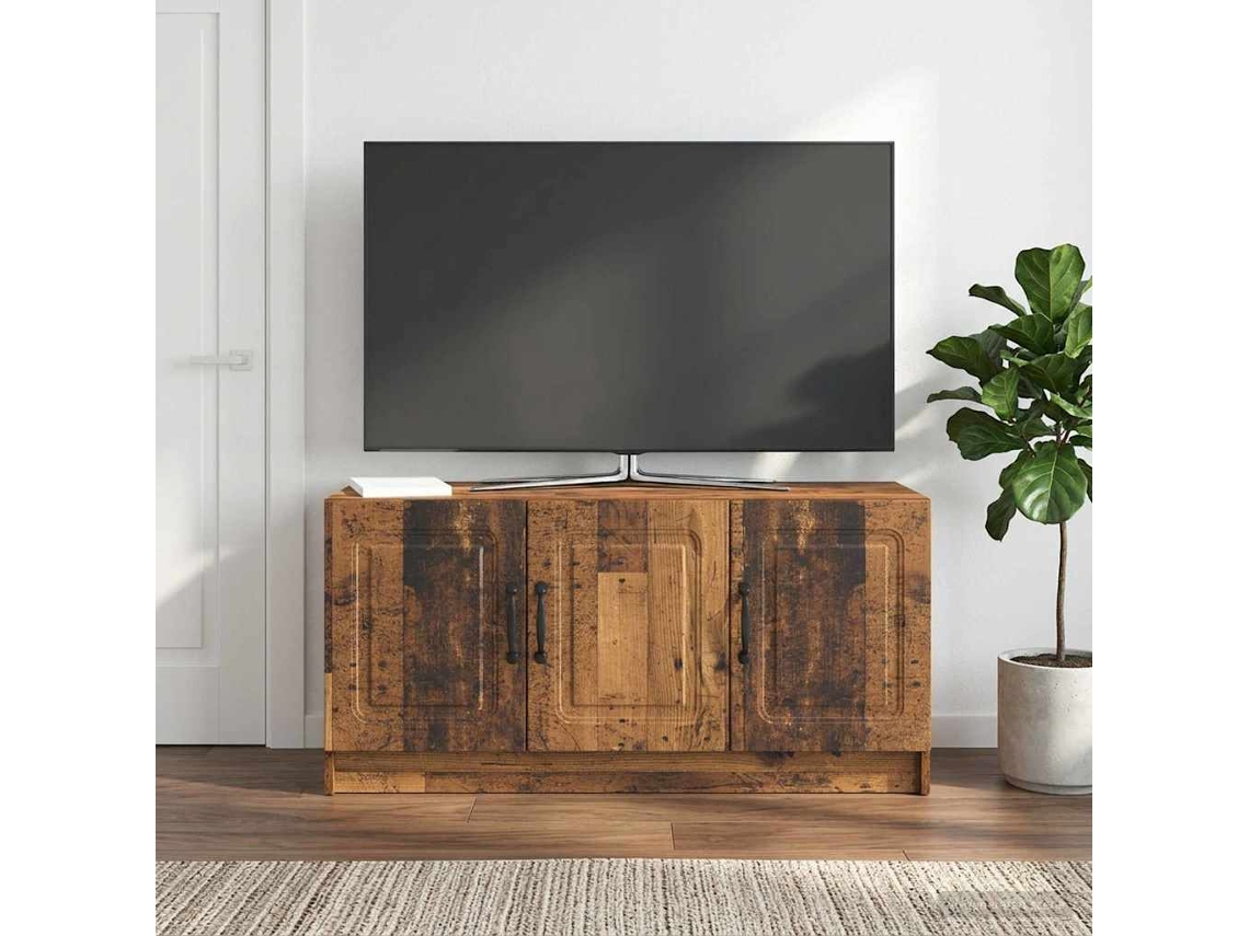 Vidaxl Gabinete Para Tv Madeira Antiga 99 X 34,5 X 47 Cm