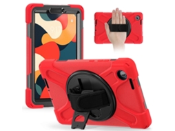 Capa protetora Hengrongshen para tablet Lenovo Tab K9 Tab One, TPU e PC com suporte de silicone antiderrapante, vermelha