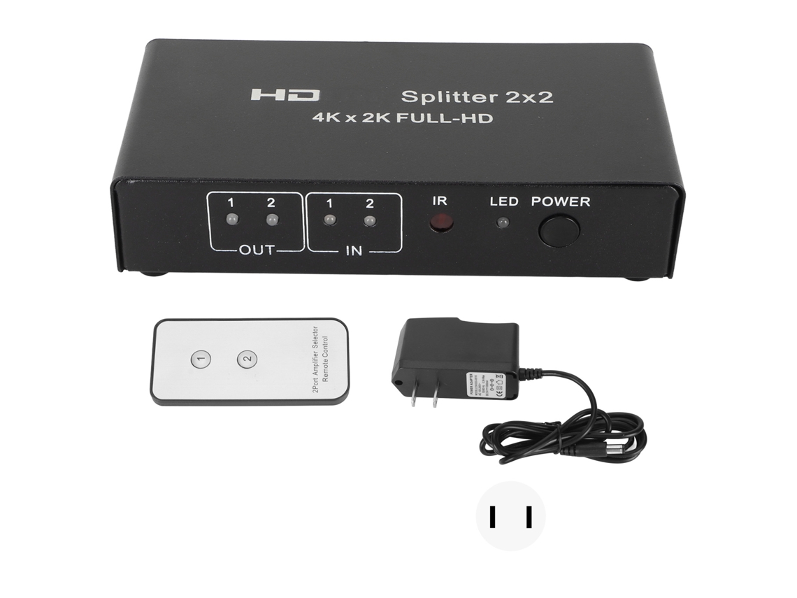 Divisor Hdmi 2 Entradas 2 Saídas 4k 60hz EOOCOO