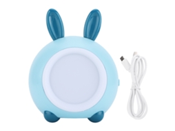 Lâmpada De Noite Usb Menino Coelho Azul Led Toque Cuna Quarto Mesa Decoração Xy010t