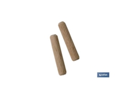 Bl 10 uds espiga de madera 8mm   caja 10 unid.
