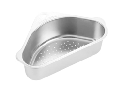 Estantería Triangular De Acero Inoxidable Para Fregadero Con Canasta De Drenaje Y Almacenamiento