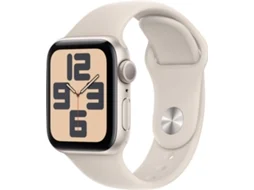 APPLE Watch SE GPS 40 mm Luz das Estrelas com Bracelete Desportiva Luz das Estrelas (Tamanho: S/M)