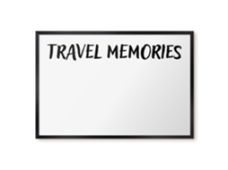 Magnetic Glass Board Travel Memories For The Hall Espelharte (60x40 Cm)