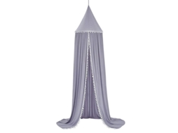 2026 canopy para Cama Infantil Mosquitera Tienda de Juego Material Algodón Seguro Y Cómodo Gris