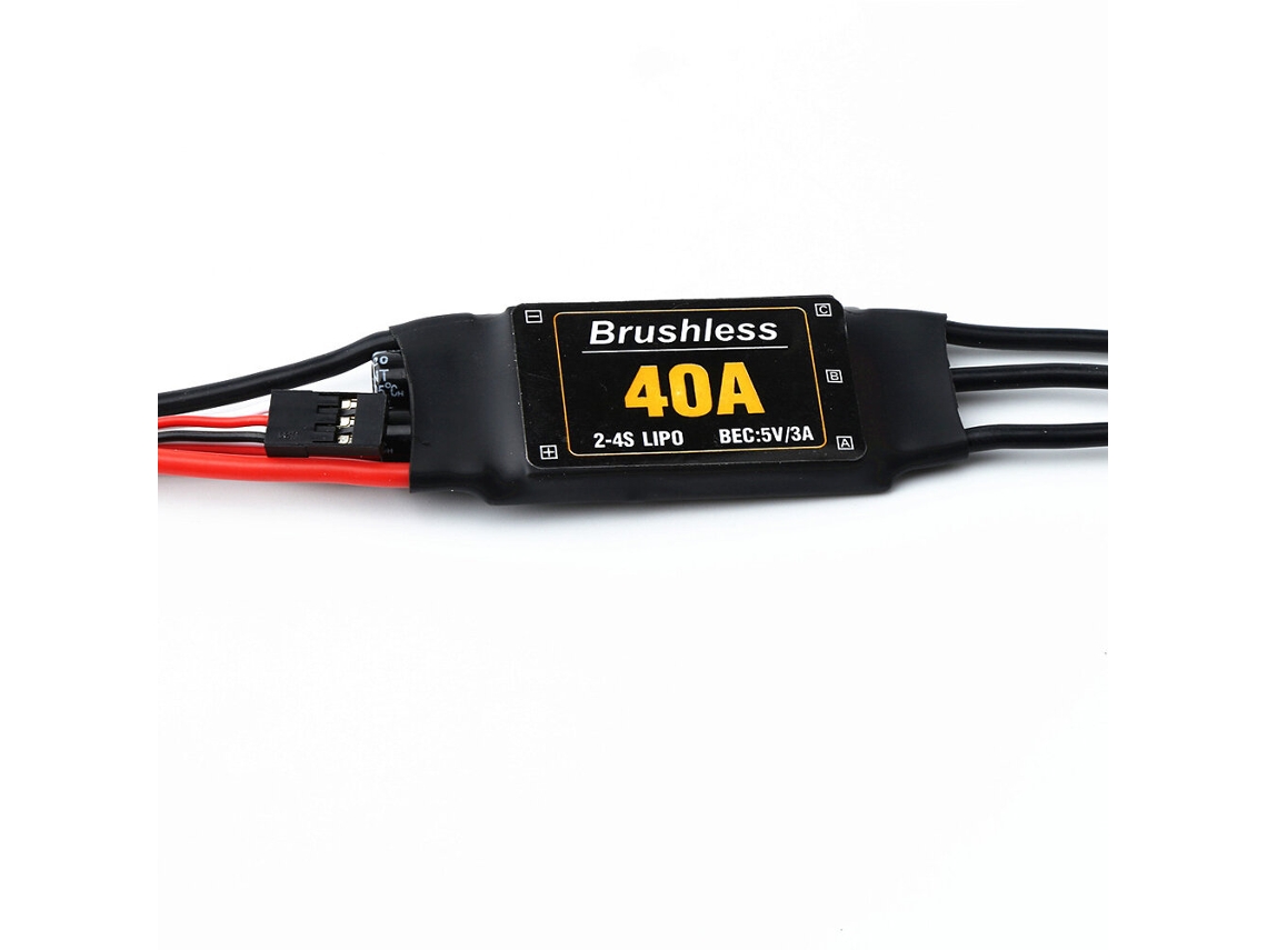 Controlador De Velocidade Esc Sem Escovas Xxd 2 4s 40a Com Terminal Bec T De 5v/3a Para Avião Rc De Asa Fixa