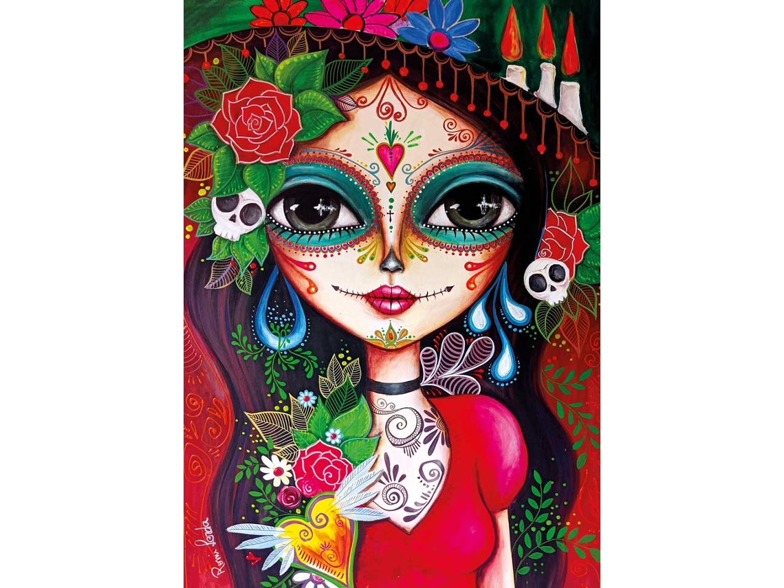 Quebra Cabeça Magnolia Catrina Quebra Cabeça De 1000 Peças Multicolorido